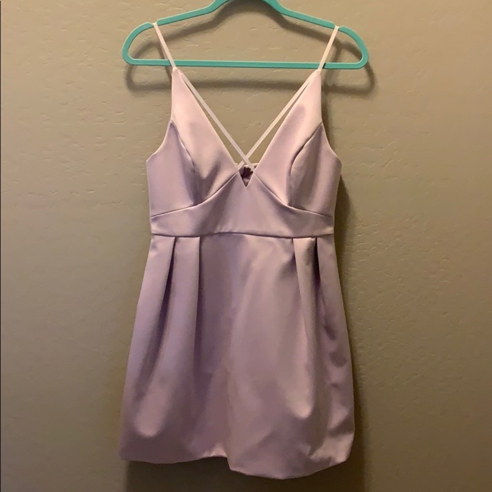 Topshop lilac purple mini dress